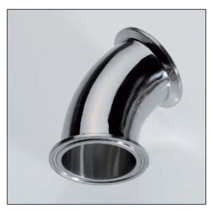 Kolano TriClamp 45 sopni