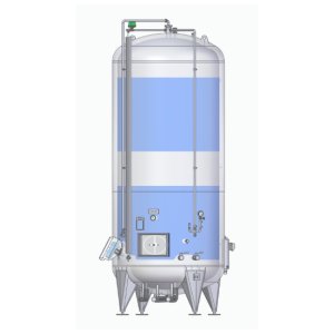 Pressure tank for sparkling wine, charmat method