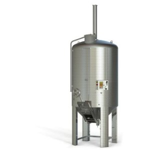 Maceration-fermentation tank with pneumatic punch down
