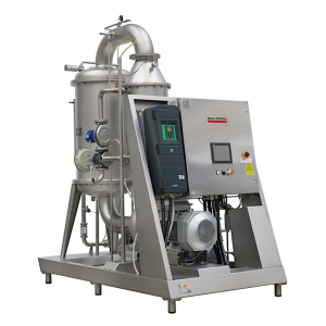 Cross-flow filter for beer with ceramic membranes