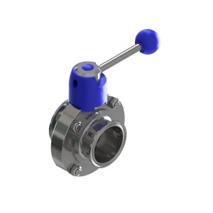 Manually operated butterfly valve SV04, TriClamp